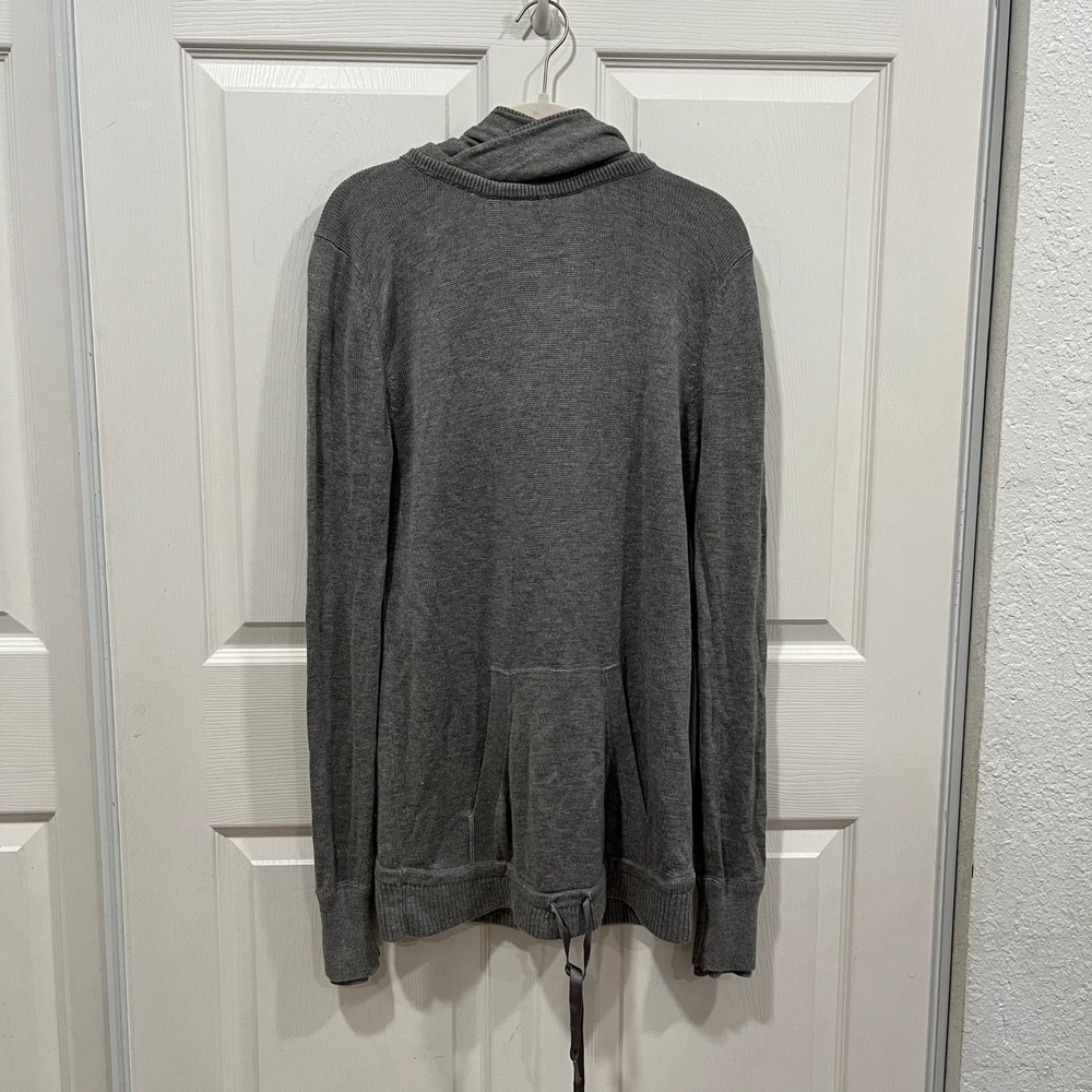 Lululemon Athletica Women's‎ Gray Cashmere Blend Cowl Neck Hoodie Sweatshirt